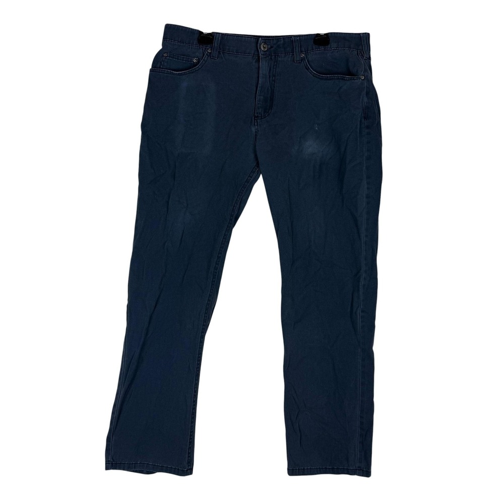 IRON CO Jeans Mens 36x30 Blue Dark Wash Regular Straight Denim Stretch‎ 1769164S